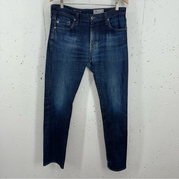 AG Adriano Goldschmied 33 x 33.7” Everett Slim Straight 360 Japanese Denim Jeans - Picture 2 of 16